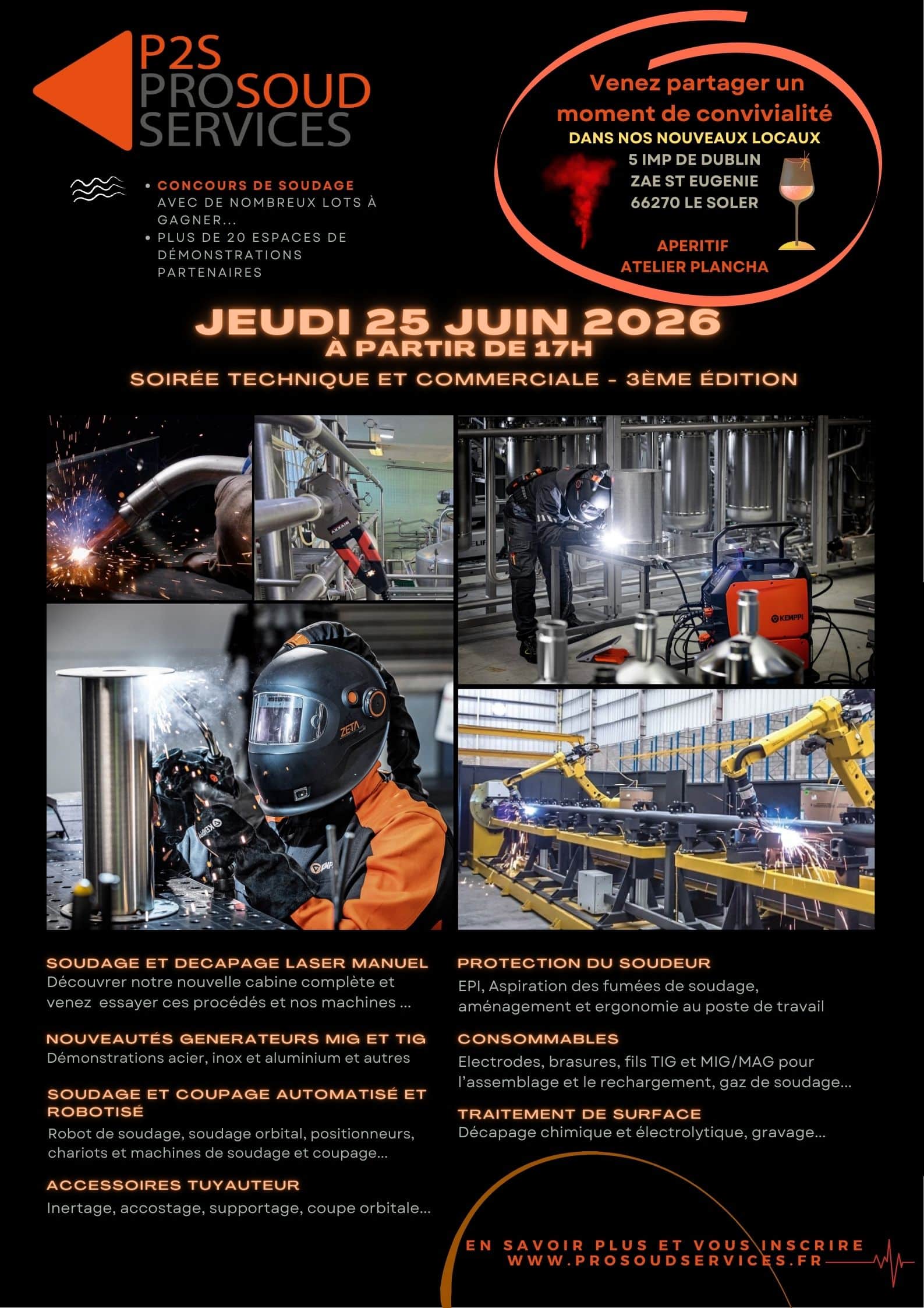 Soirée technique le Jeudi 25 Juin dans nos nouveaux locaux !